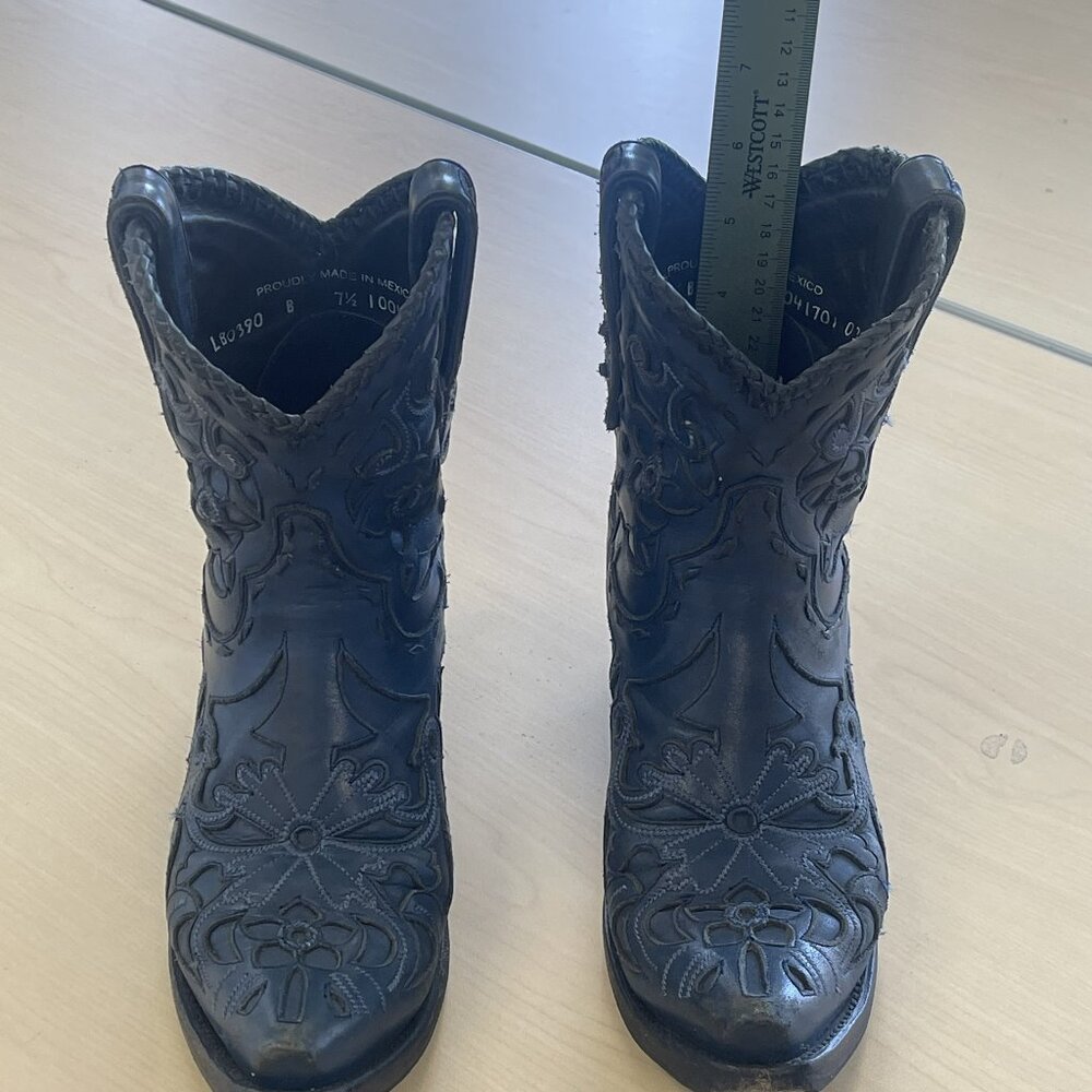 Lane Robin Snip Toe Booties Blue 7.5